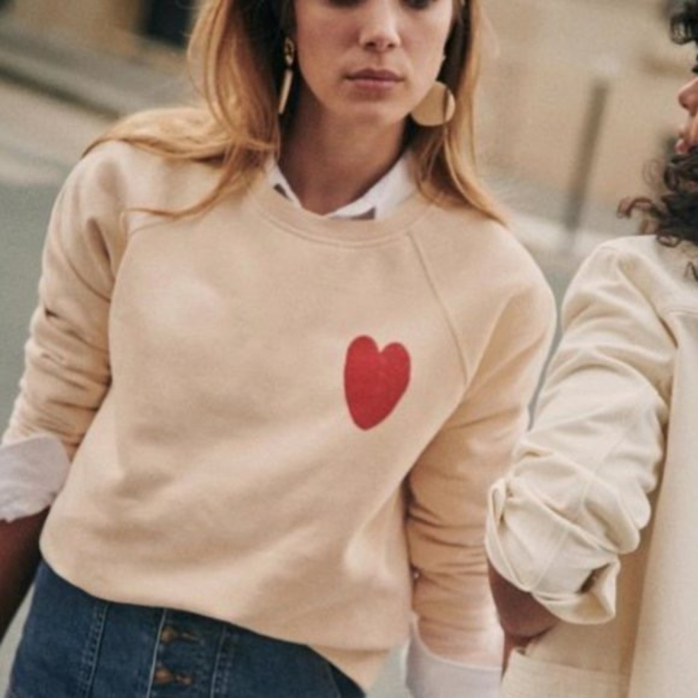 Sezane Heart Sweatshirt - SÉZANE X BOBO CHOSES